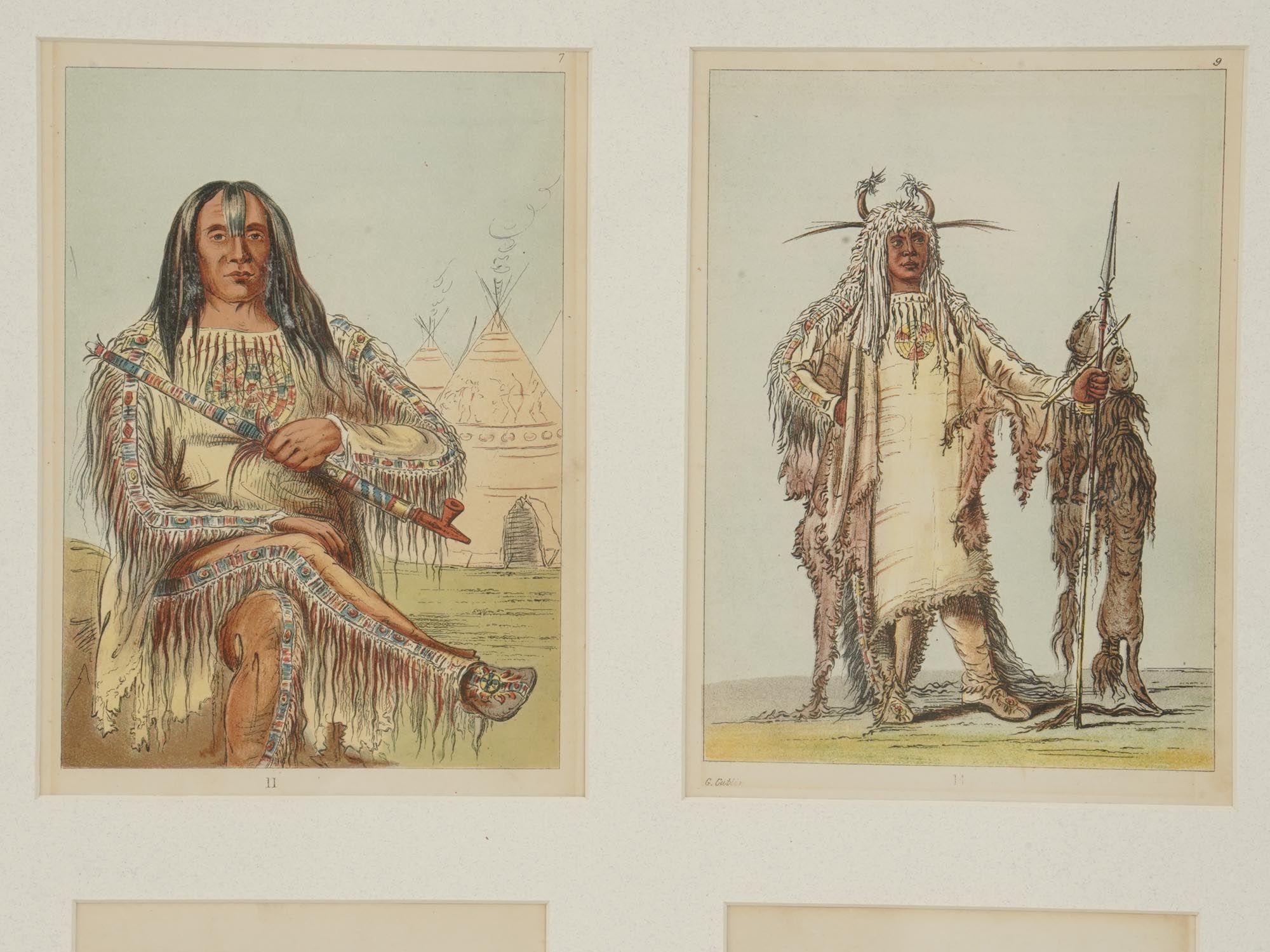 ANTIQUE PRINTS NATIVE AMERICANS BY GEORGE CATLIN PIC-5